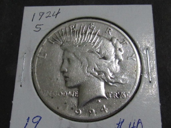 1924 S PEACE DOLLAR F