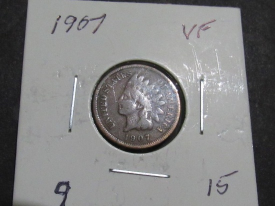 1907 INDIAN PENNY VF