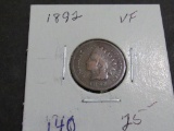 1892 INDIAN CENT VF