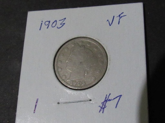 1903 LIBERTY V NICKEL VF