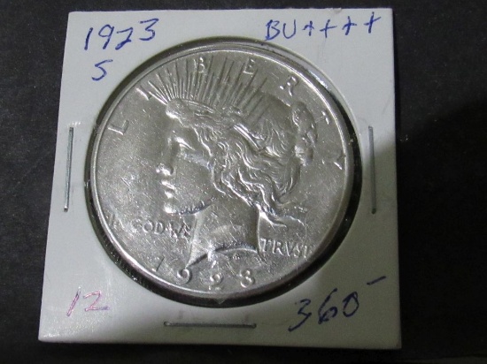 1923 S PEACE DOLLAR BU++++