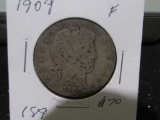 1909 BARBER HALF DOLLAR F Est: 75