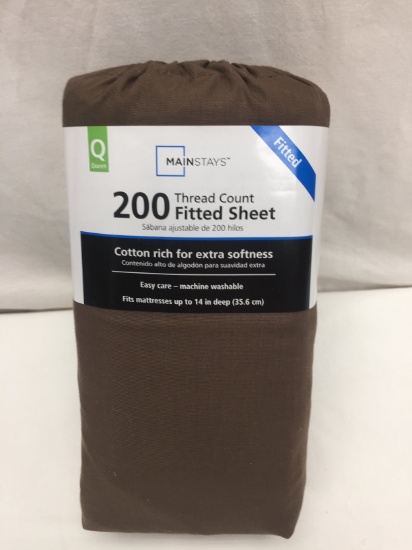 Main Stays Queen Size Fitted Sheet