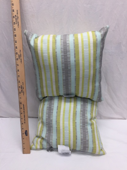 Pair of Hampton Bay Outdoor Accent Pillows