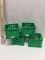 (4) Storex Micro Crates (Green)