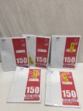 (5) 150 Sheets Wide Ruled Notebook Paper