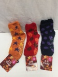 (3) Pair 2B Cozy Fuzzy Gripper Socks