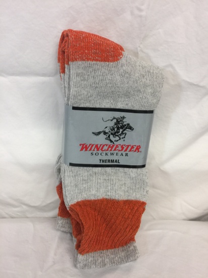 Winchester Sockwear Thermal Socks (3 Pack)(Orange)