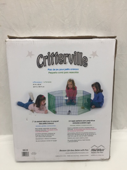 Critterville Small Pet Playpen (6 Panels)