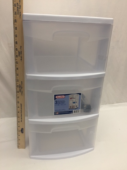 Sterilite 3 Drawer Cart (14 1/2" X 12 5/8" X 25 5/8")(Local Pick Up Only)