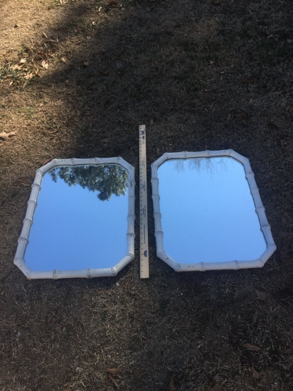 Pair of Heavy Décor Mirrors (Local Pick Up Only)