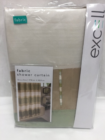 Excell Fabric Shower Curtain (72" X 72")