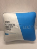 LUCID Down Alternative Fiber Bed Topper (Queen)