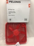 Pelonis 20 Inch Box Fan (Red)