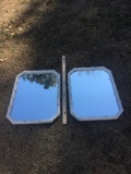 Pair of Heavy Décor Mirrors (Local Pick Up Only)
