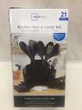 Main Stays 21 Piece Kitchen Tool & Caddy Set