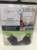 Main Stays 3 Piece Rooster Small Window Set