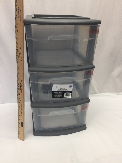 Main Stays Medium 3 Drawer Cart with Casters (Local Pick Up Only)