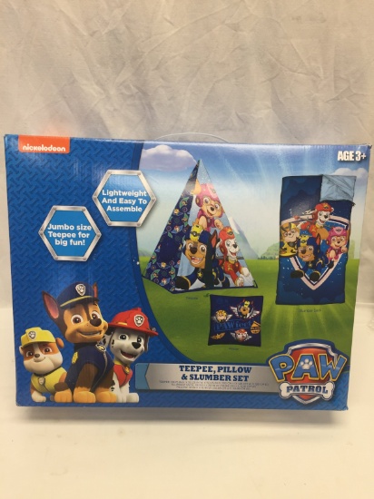 Nickelodeon Paw Patrol TeePee, Pillow, & Slumber Set