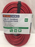 WorkChoice 100 Foot Outdoor Extension Cord/14 Gauge