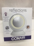 ConAir Reflections Storage Collection Incodescent Lighting Battery Operated Mirror