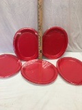 (5) Packs of 8 Plates (12