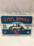 Schylling Steel Works Classic Steel Construction Set 4X4 (350+ Pieces)