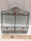 Glass Wall Décor/Mail Holder with Key Holders on Bottom