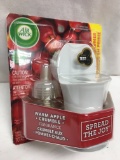 Air Wick Warm Apple Crumble Fragrance 2 Pack with Bonus Warmer