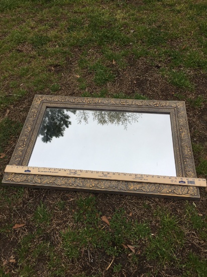 Approx 35" X 23" Decorative Framed Mirror (Local Pick Up Only)