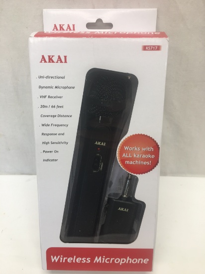AKAI Uni Directional Wireless Microphone/Works with All Karaoke Machines