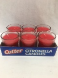 Cutter Scented Citronella Candles/6 Pack/2oz Each