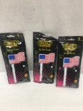 Lot of (3) Glow Flags