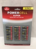 PowerCell Super Heavy Duty Batteries/30 Pack/AAA Size