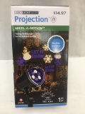 LED Light Show Projection Whirl-A-Motion Turning, Swirling Light/Snowflake & Let It Snow