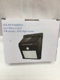 Solar Powered LED Wall Light