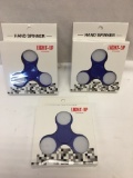 (3) Blue Hand Light Up Spinners