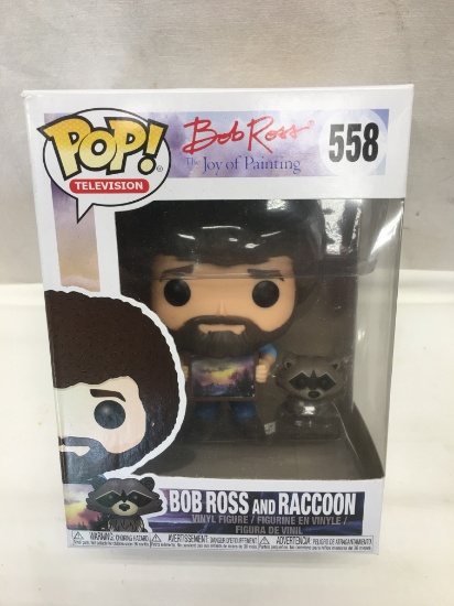 POP Television Bob Ross The Joy Of Painting #558 Bob Ross and Racoon Vinyl Figure