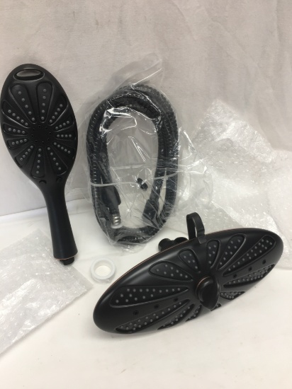 Oil Rubbed Bronze Shower Head and Hand Held Shower Set