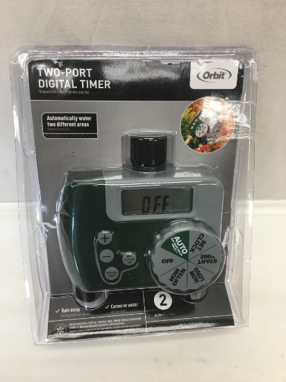 Orbit Two Port Digital Timer/2 Outlet