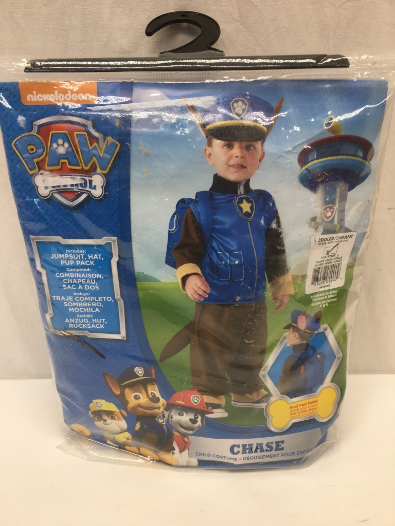 Nickelodeon Paw Patrol Chase Halloween Costume (Toddler, 2-4) | Industrial  Machinery & Equipment General Merchandise | Online Auctions | Proxibid