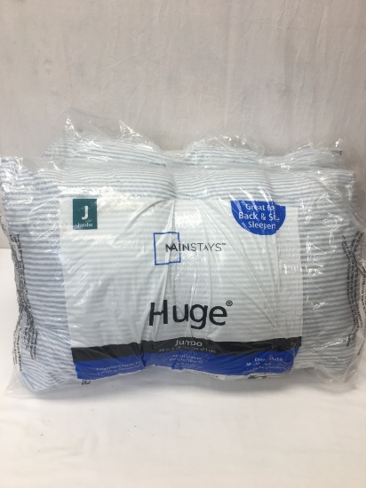 MainStays 2 Pack Huge Jumbo Pillows