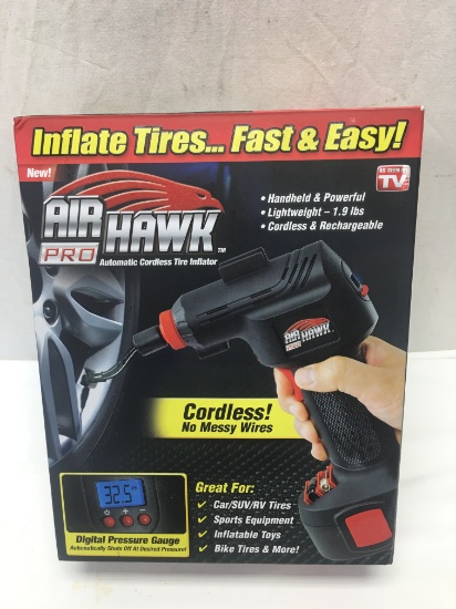 As Seen On TV Air Hawk Pro Automatic Cordless Tire Inflator