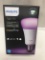 Philips HUE Personal Wireless Lighting LED Bulb/Sync Lights with Music, ETC
