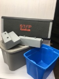Box Lot of Storage Containers, REEBOK Exercise Step (Local Pick Up Only)