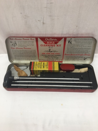 Outers Rifle Cleaning Kit/Gunslick Rifle Kit in Metal Case