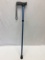 Blue Metal Walking Cane