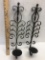 (2) Iron Cadle Holders