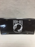 POW-MIA Metal License Plate