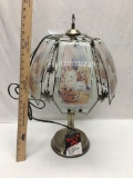 Nice Cat Pattern Tiffany Look Touch Desk Lamp with Bulbs (Local Pick Up Only)